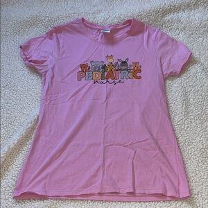 Pediatric Nurse Pink T-Shirt
